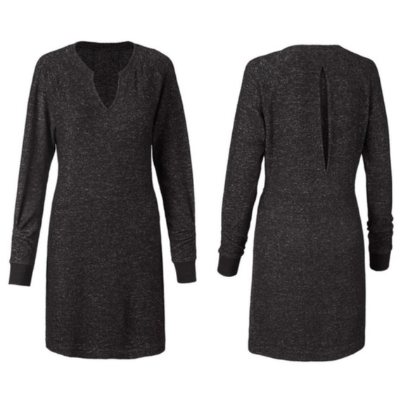 Cabi Small PJ Black Sweater Dress 3829 Long Sleeve Open Back B5 - Picture 1 of 6